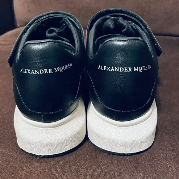 Alexander McQueen Larry Oversized Platform Sneaker Black Red Studded Strap 10 US - Picture 4 of 16